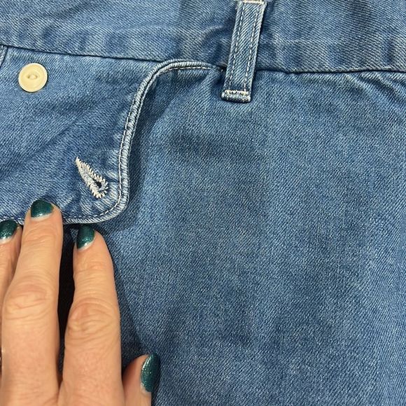 LEVI'S Vintage Inspired 60’s Throwback High Wasted Mom Trouse Denim Jean Shorts - Picture 6 of 10